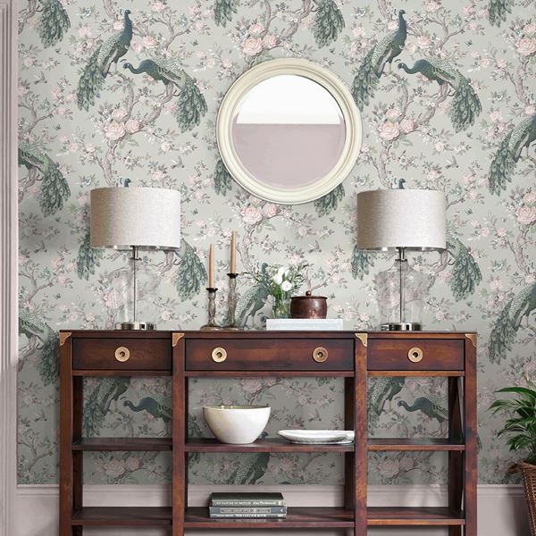 Belvedere Wallpaper - Sage Green